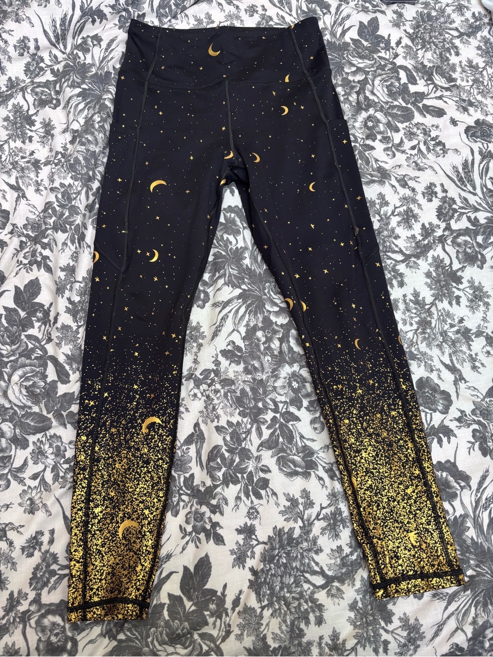 Maven High-Waist Black Moonprint Leggings - Picture 2 of 5